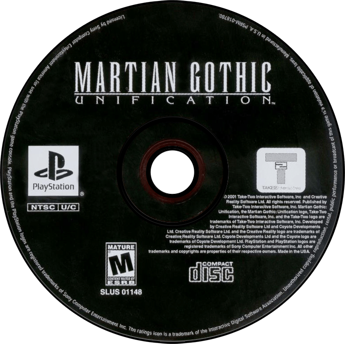 Martian Gothic Unification media 5 for Playstation
